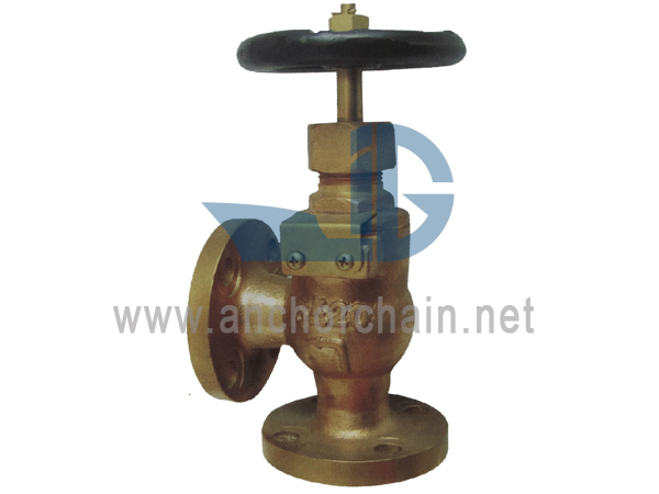 JIS F 7412 ব্রোঞ্জ 5K স্ক্রু-ডাউন চেক অ্যাঙ্গলি ভালভ (ইউনিয়ন বনেট টাইপ)