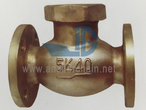 JIS F 7415 ব্রোঞ্জ 5K লিফট চেক গ্লোব ভালভ ইউনিয়ন বনেটের ধরন