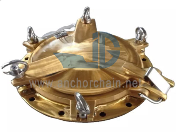 স্টর্ম কভার সহ সামুদ্রিক কপার পোর্টহোল
