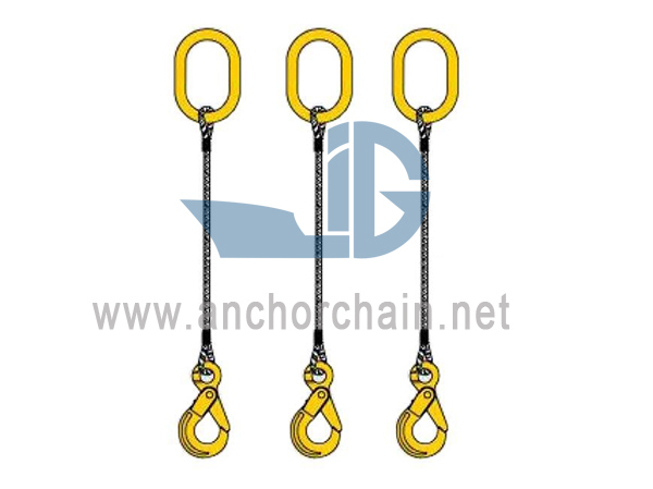 Slingle Leg spliced ​​তারের দড়ি স্লিং বিক্রয়ের জন্য