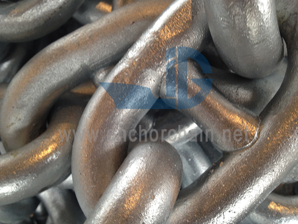U3 76mm হট ডিপ গ্যালভানাইজড অ্যাঙ্কর চেইন