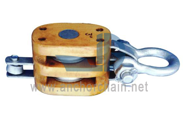 শেকল সহ কাঠের ব্লক ডাবল শেভ